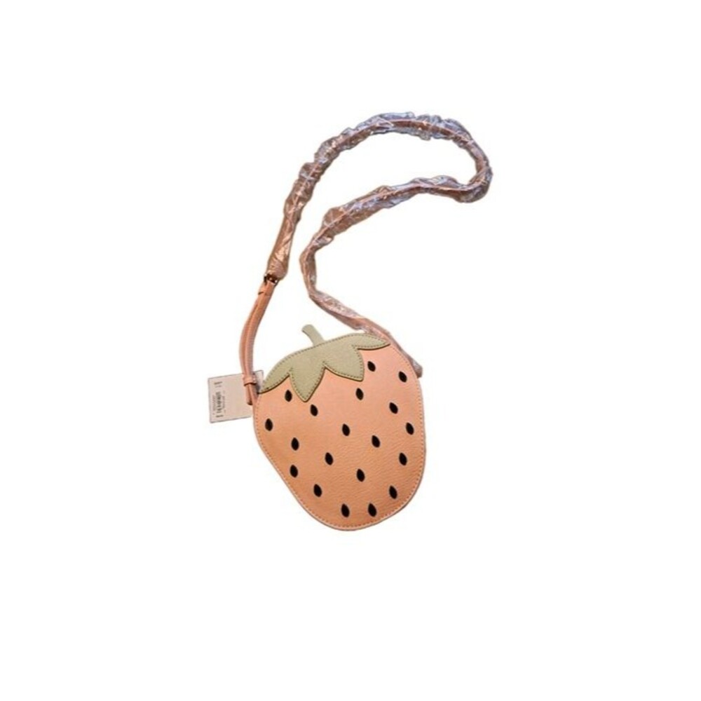 Lauren Conrad Pink Strawberry Purse Crossbody 7.5”